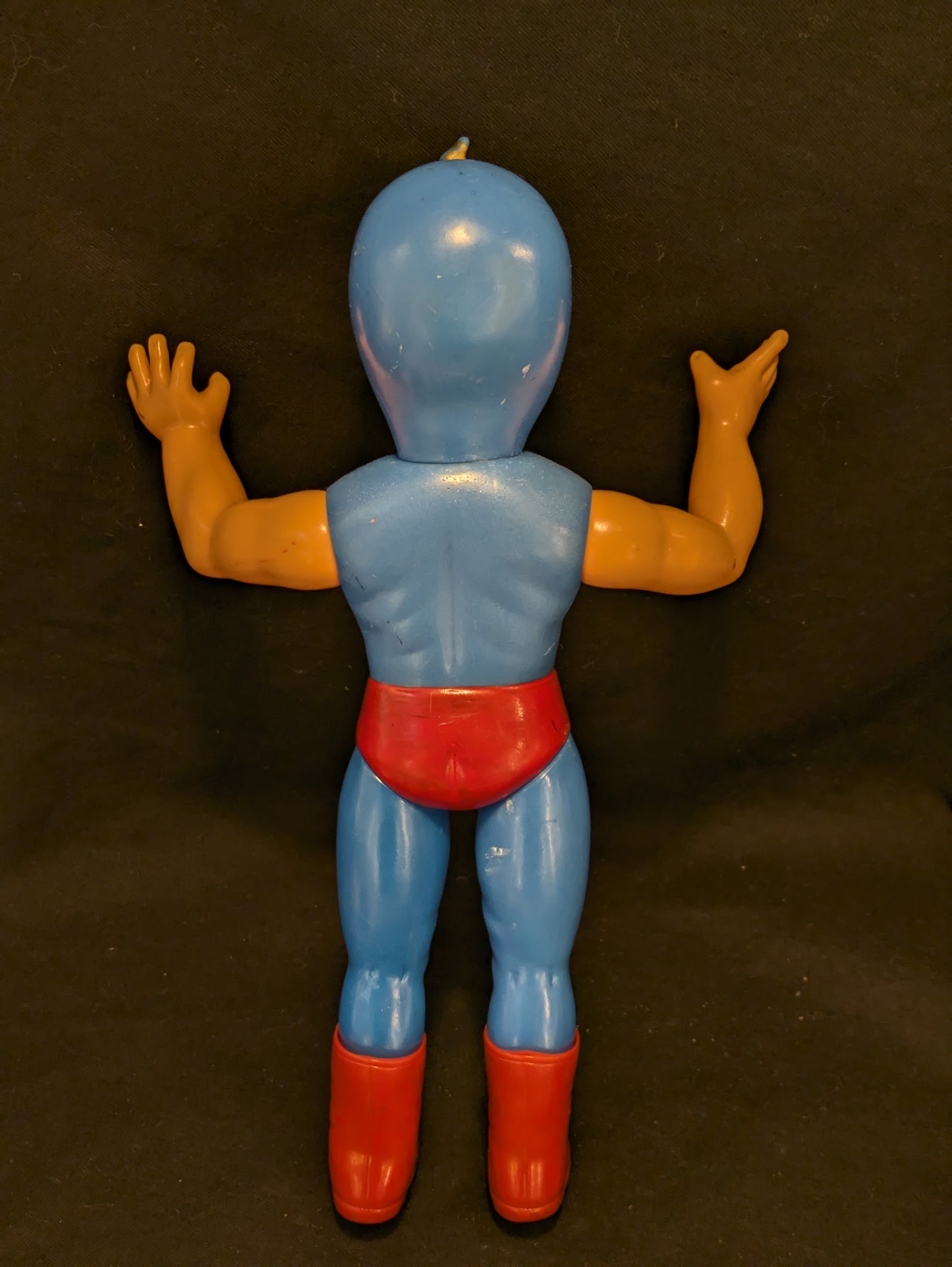 1969 Nakajima Seisakusho Tiger Mask Anime Black Bison 10" Sofubi