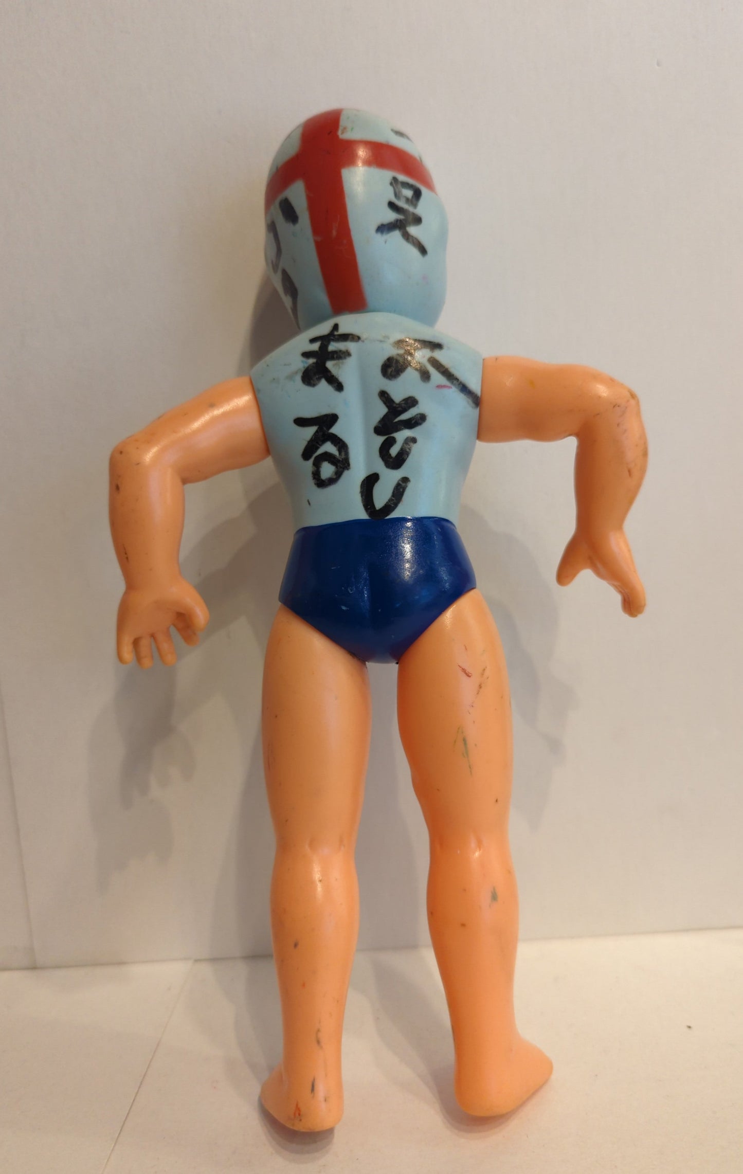 1969 Nakajima Seisakusho Tiger Mask Anime Golgotha Cross 10" Sofubi