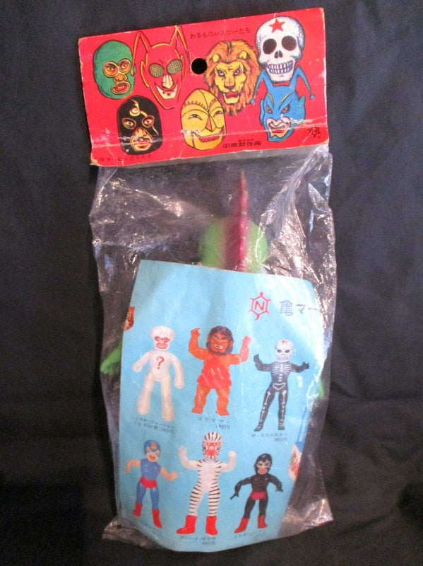 1969 Nakajima Seisakusho Tiger Mask Anime Piranian 10" Sofubi