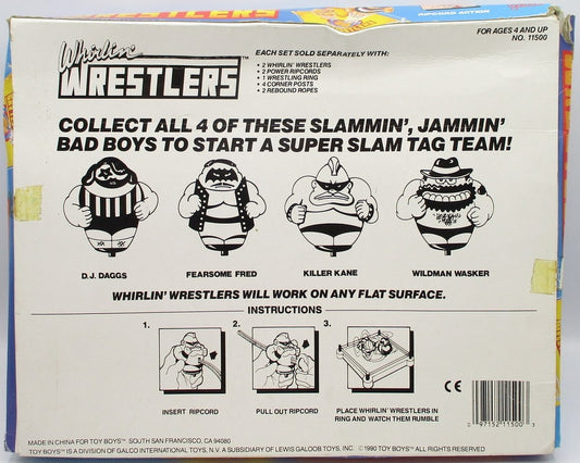 1990/1991 The Toy Boys Whirlin' Wrestlers: Fearsome Fred & D.J. Daggs
