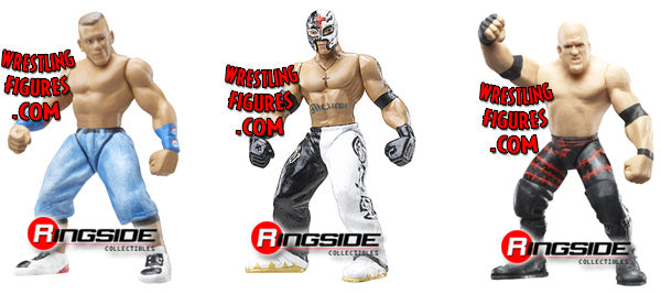 2010 WWE Jakks Pacific Micro Aggression Series 17 John Cena, Rey Mysterio & Kane