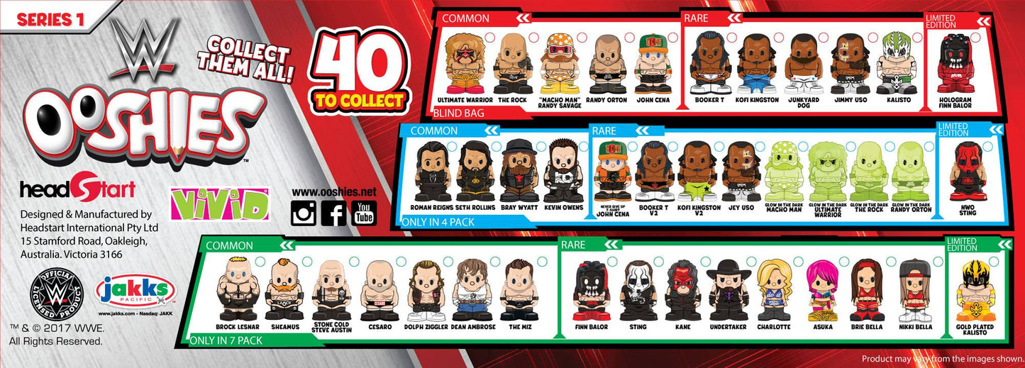 2017 WWE Headstart Ooshies Series 1 Pencil Topper Blind Bag