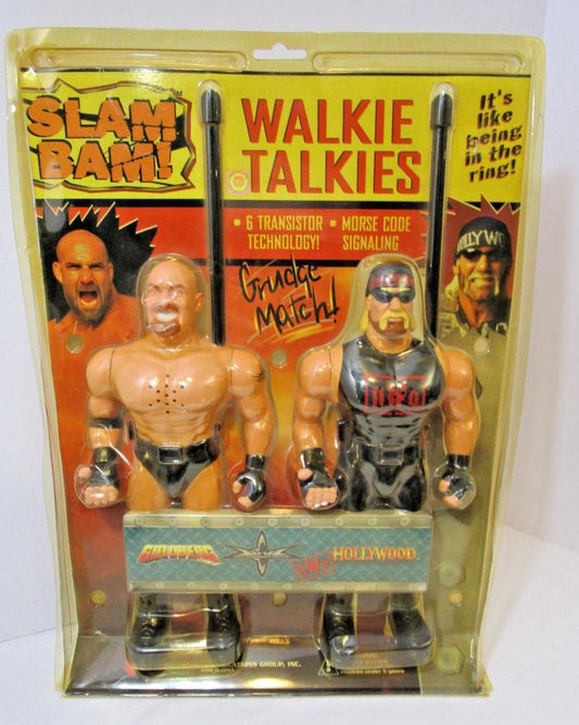 1999 WCW Columbia Tel-Com Slam Bam! Wrestling Walkie Talkies: Goldberg & Hollywood Hogan