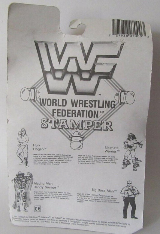 1991 WWF Titan Sports Macho Man Randy Savage Stamper [Carded]