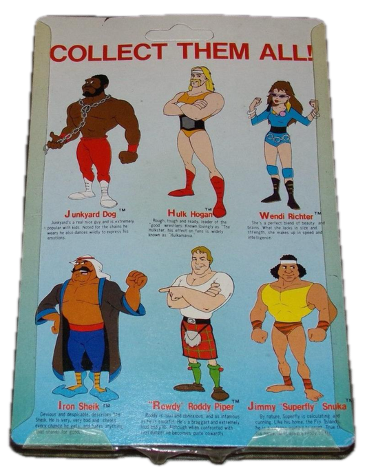 1985 WWF Winston Toys Hulk Hogan's Rock 'N' Wrestling Collectable Erasers Rowdy Roddy Piper