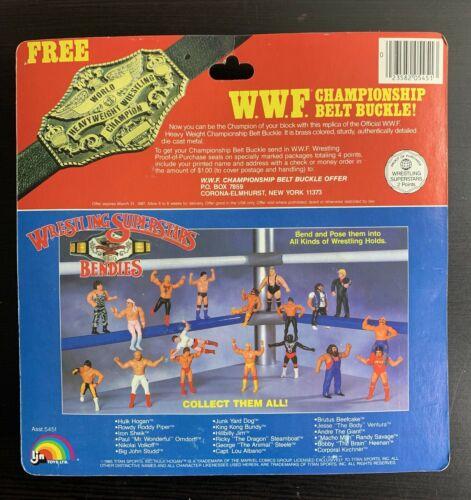 1986 WWF LJN Wrestling Superstars Bendies Tag Team Champions: Jesse "The Body" Ventura & Randy "Macho Man" Savage