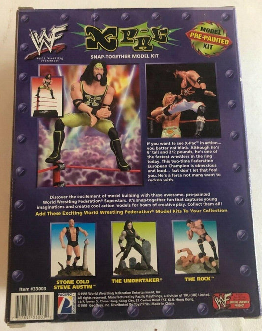1999 WWF Pacific Playthings X-Pac Snap-Together Model Kit