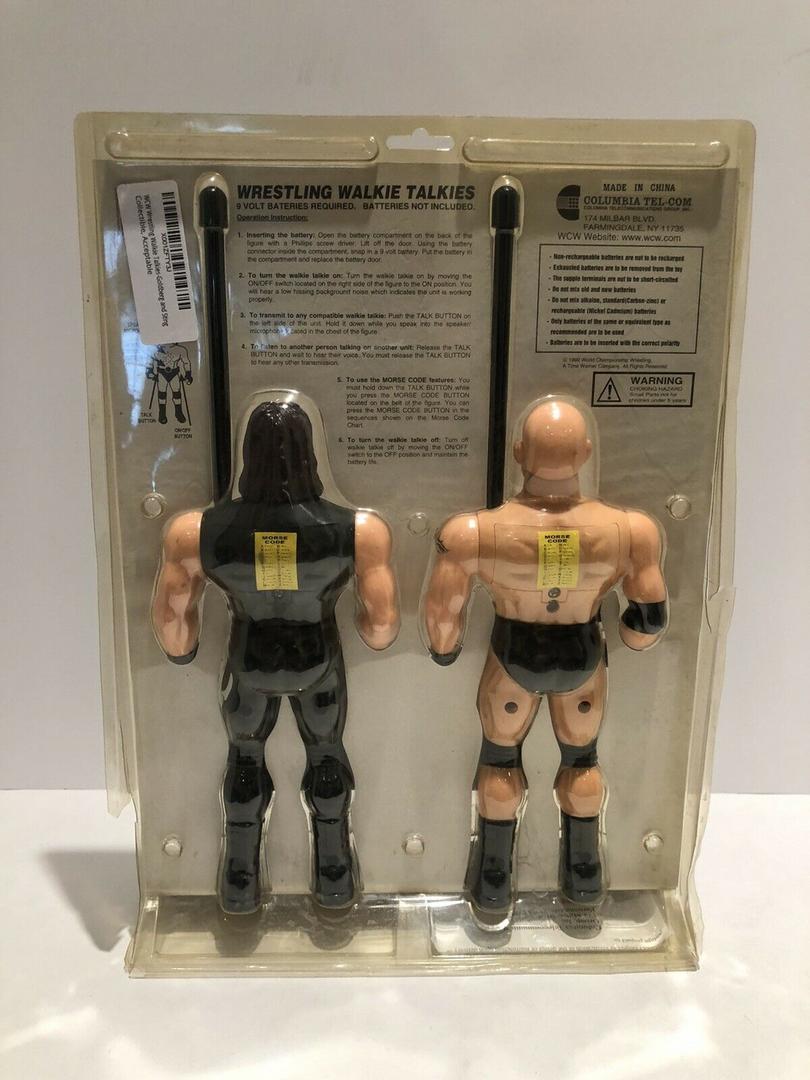 1999 WCW Columbia Tel-Com Slam Bam! Wrestling Walkie Talkies: Goldberg & Sting