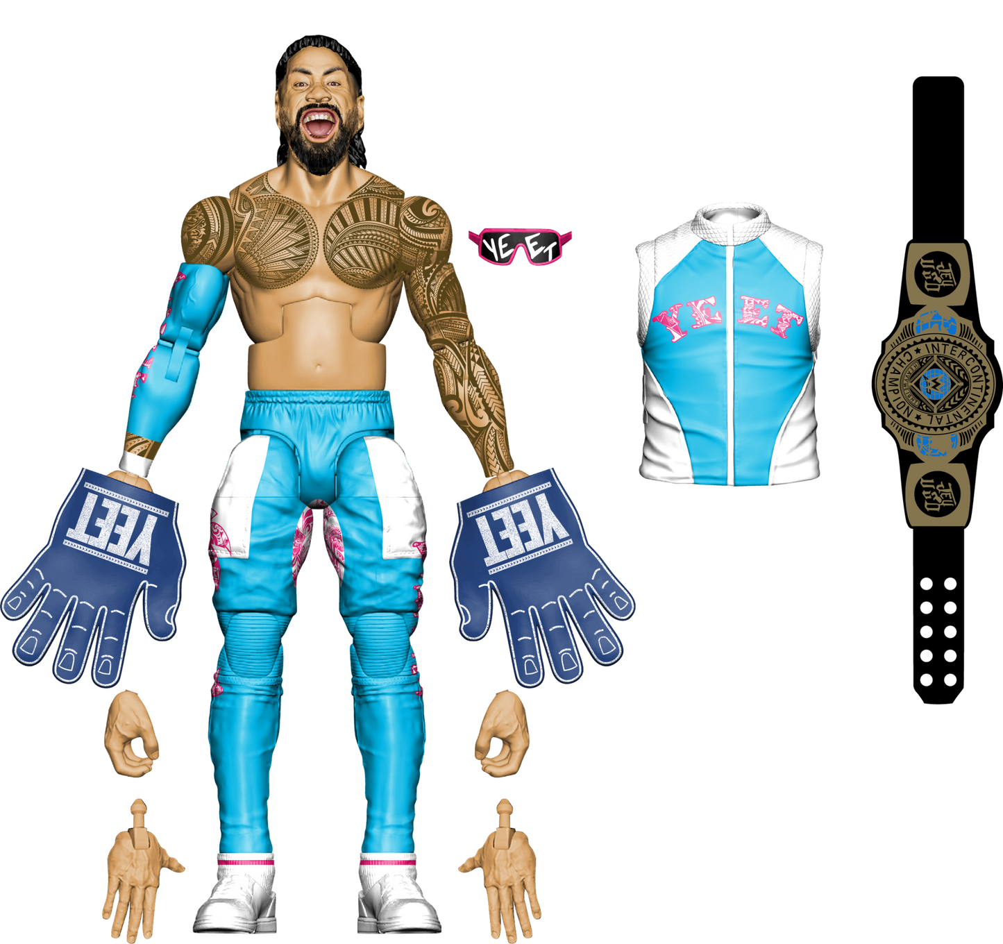 2025 WWE Mattel Elite Collection Ringside Exclusive Defining Moments Jey Uso