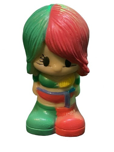 2018 WWE Headstart Ooshies Series 2 Pencil Topper Asuka [With Green & Red Gear]