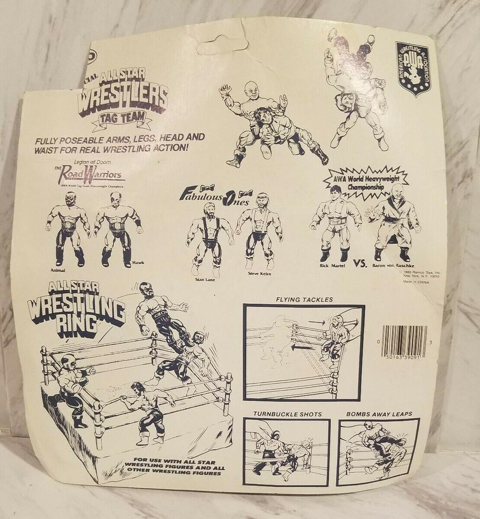 1985 AWA Remco All Star Wrestlers Series 1 Wave 2 Fabulous Ones: Steve Keirn & Stan Lane