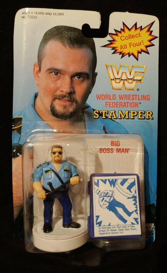 1991 WWF Titan Sports Big Boss Man Stamper [Carded]