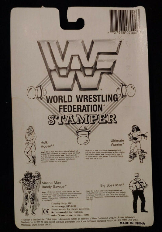 1991 WWF Titan Sports Big Boss Man Stamper [Carded]
