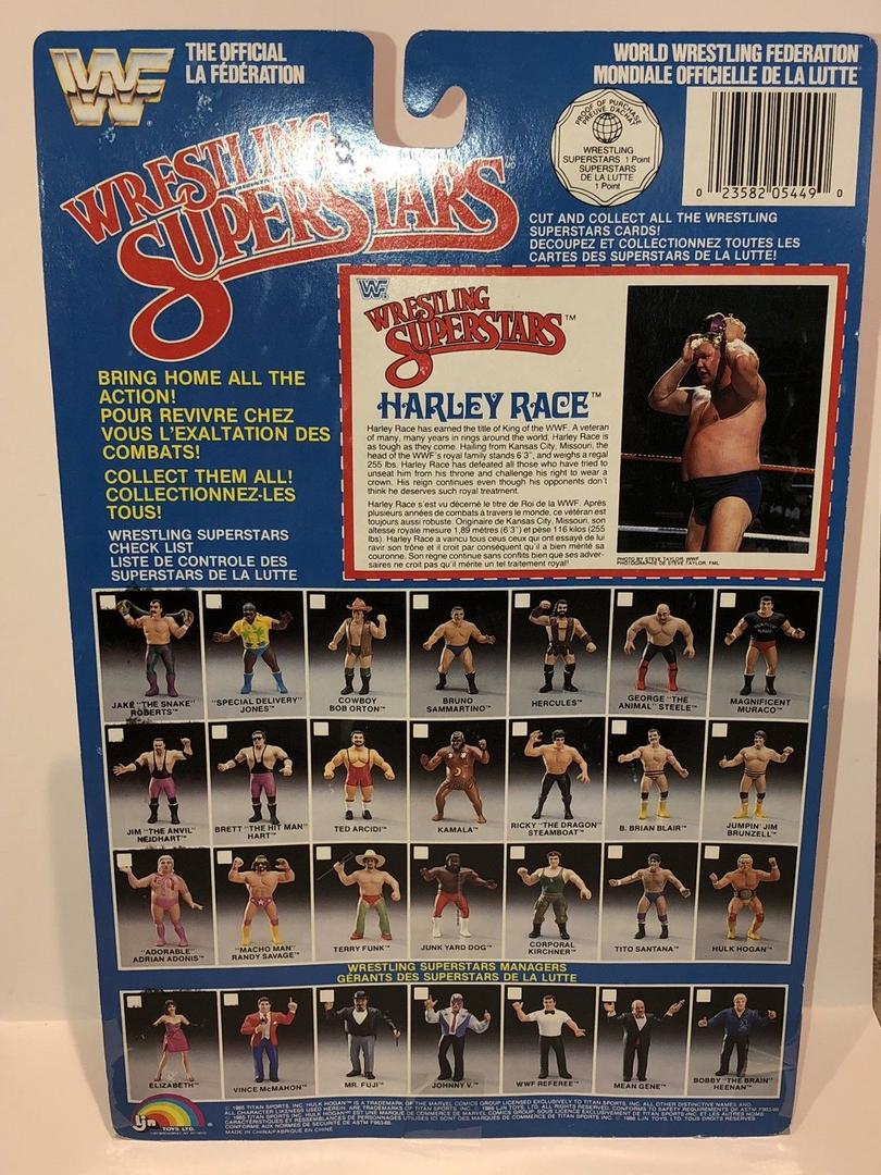 1987 WWF LJN Wrestling Superstars Series 4 Harley Race