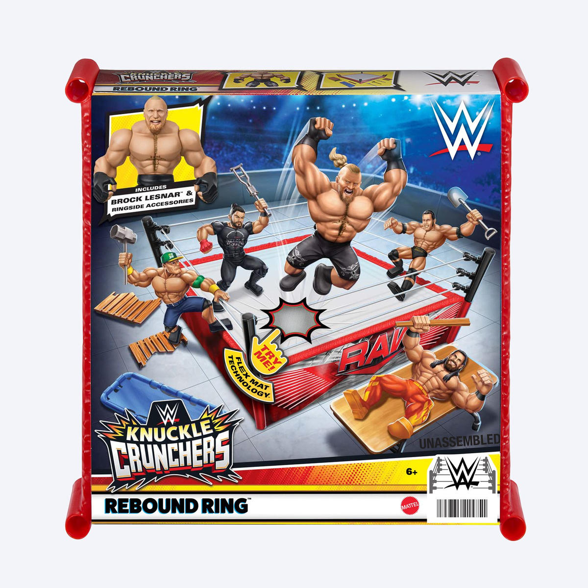 2024 WWE Mattel Knuckle Crunchers Rebound Ring [With Brock Lesnar ...