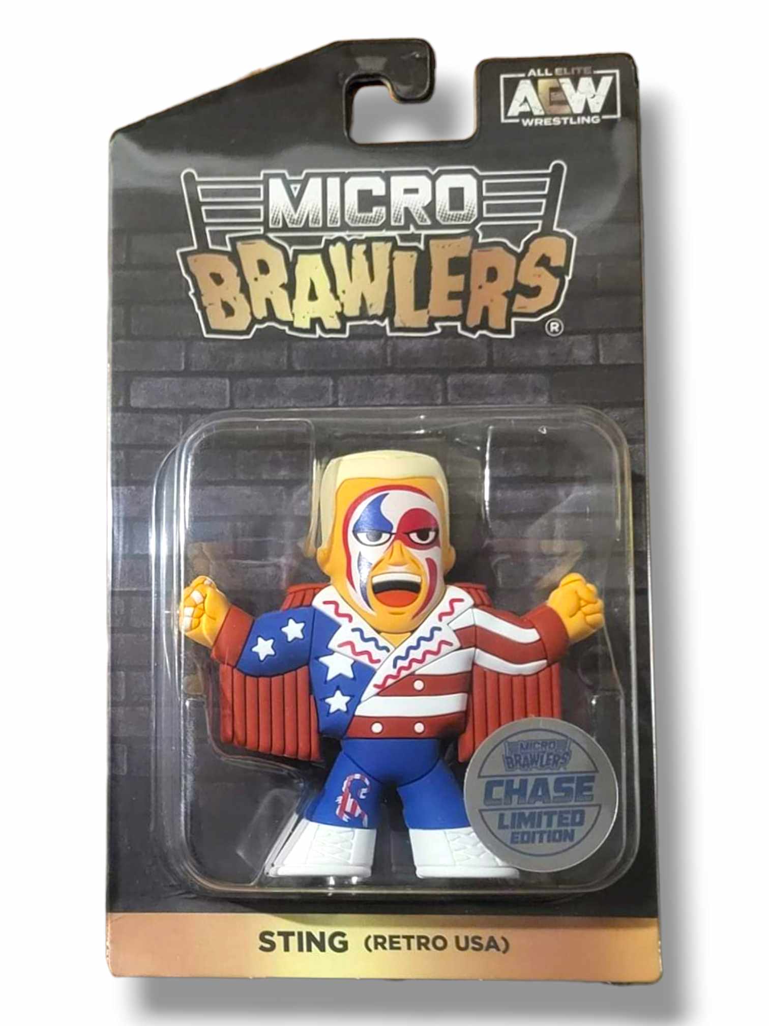 2023 AEW Pro Wrestling Tees Micro Brawlers Limited Edition Sting