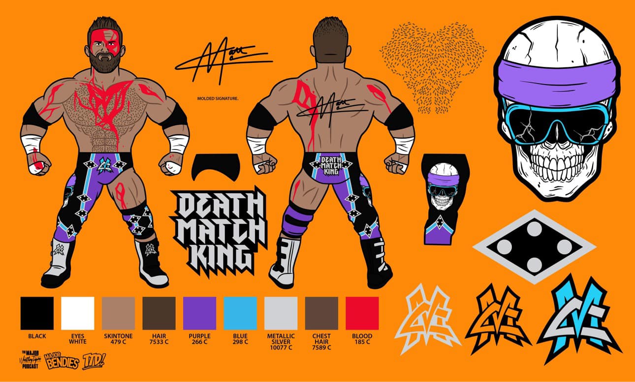 2024 Major Wrestling Figure Podcast Major Bendies WrestleCon Exclusive Matt Cardona