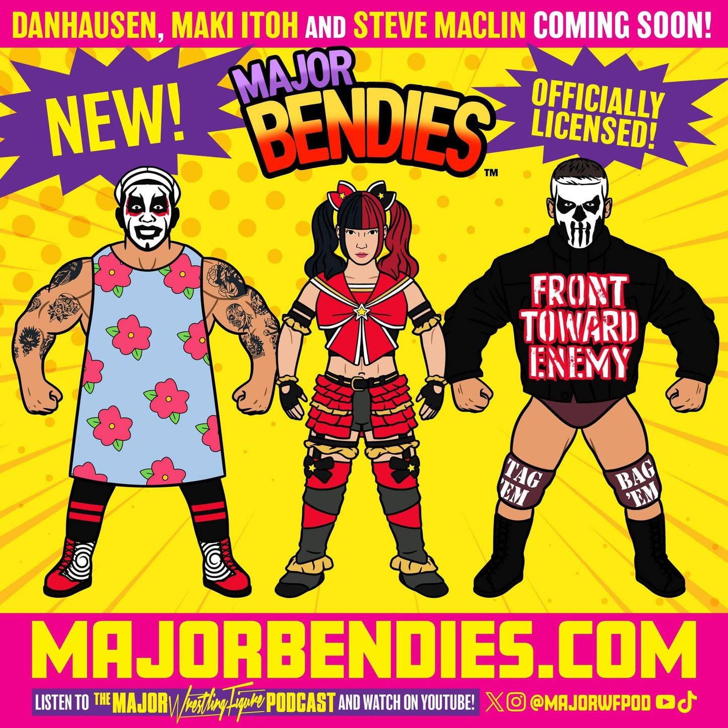 2024 Major Wrestling Figure Podcast Major Bendies Maki Itoh
