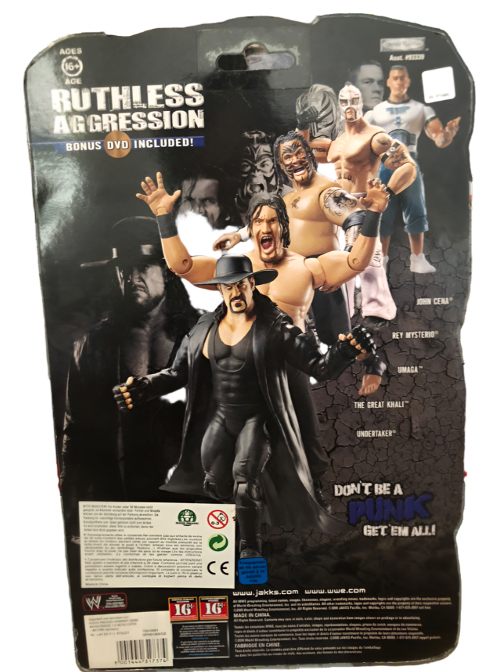 2008 WWE Jakks Pacific Ruthless Aggression The Great Khali with Bonus DVD Included