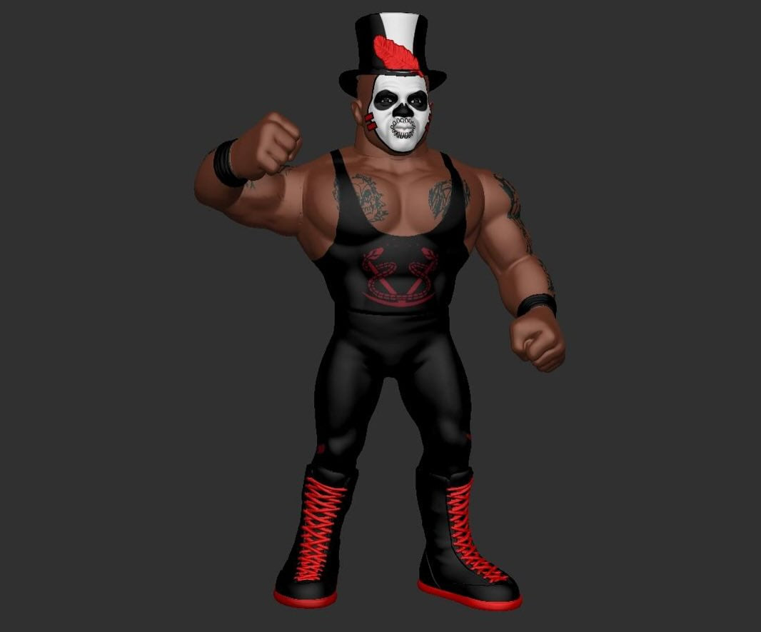 2025 Hasttel Toy Grapplers & Gimmicks Charles Wright Legacy Collection Papa Shango