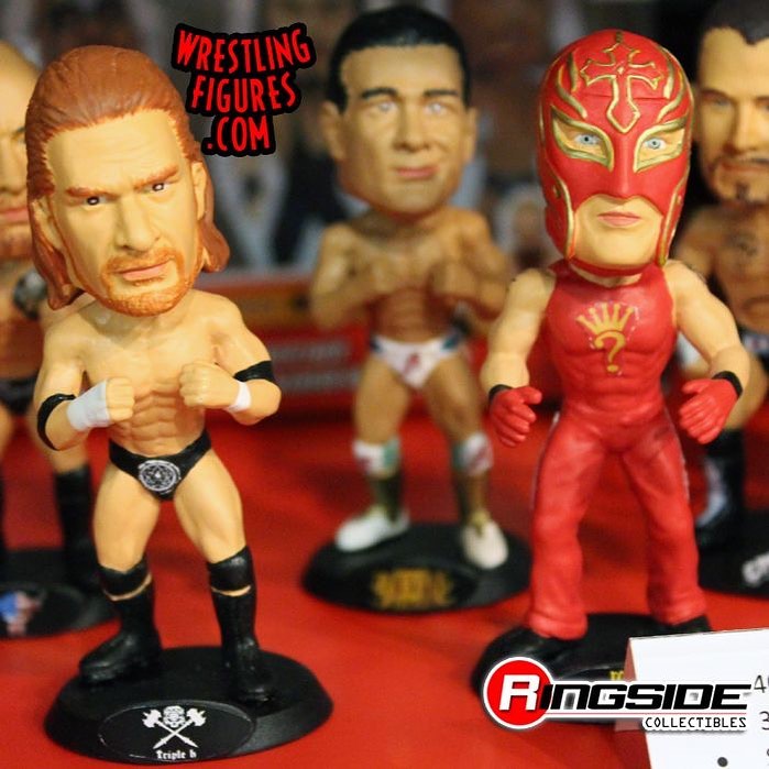 Unreleased WWE Wicked Cool Toys Mini Bobblehead 4-Pack: Road Warrior Hawk, Road Warrior Animal, Undertaker & Triple H