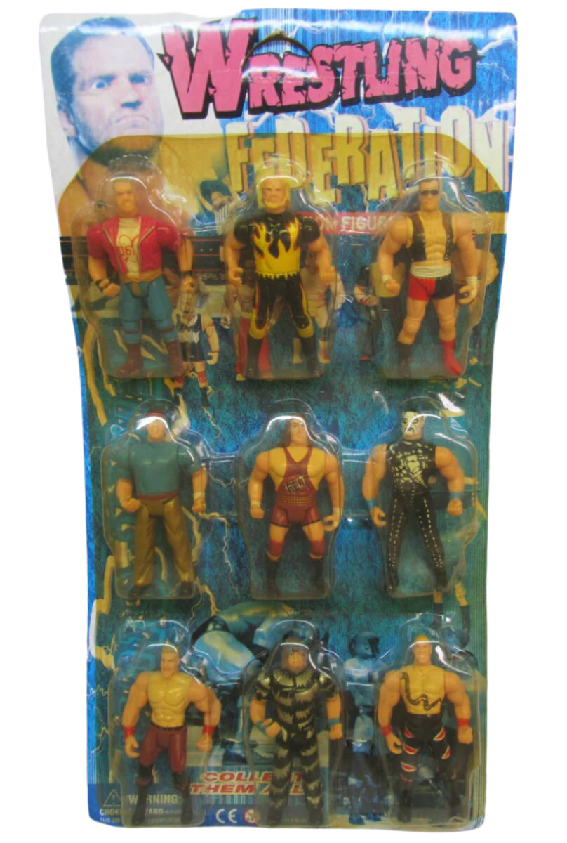 Wrestling Federation Bootleg/Knockoff Wrestler 9-Pack