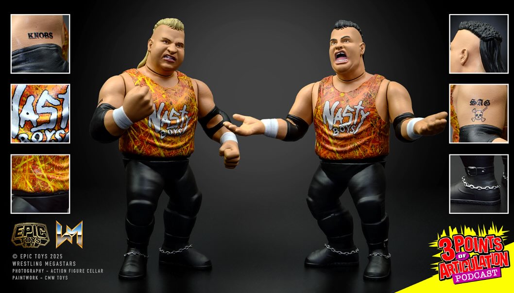 Epic Toys Wrestling Megastars 2-Pack: Nasty Boys [With Orange