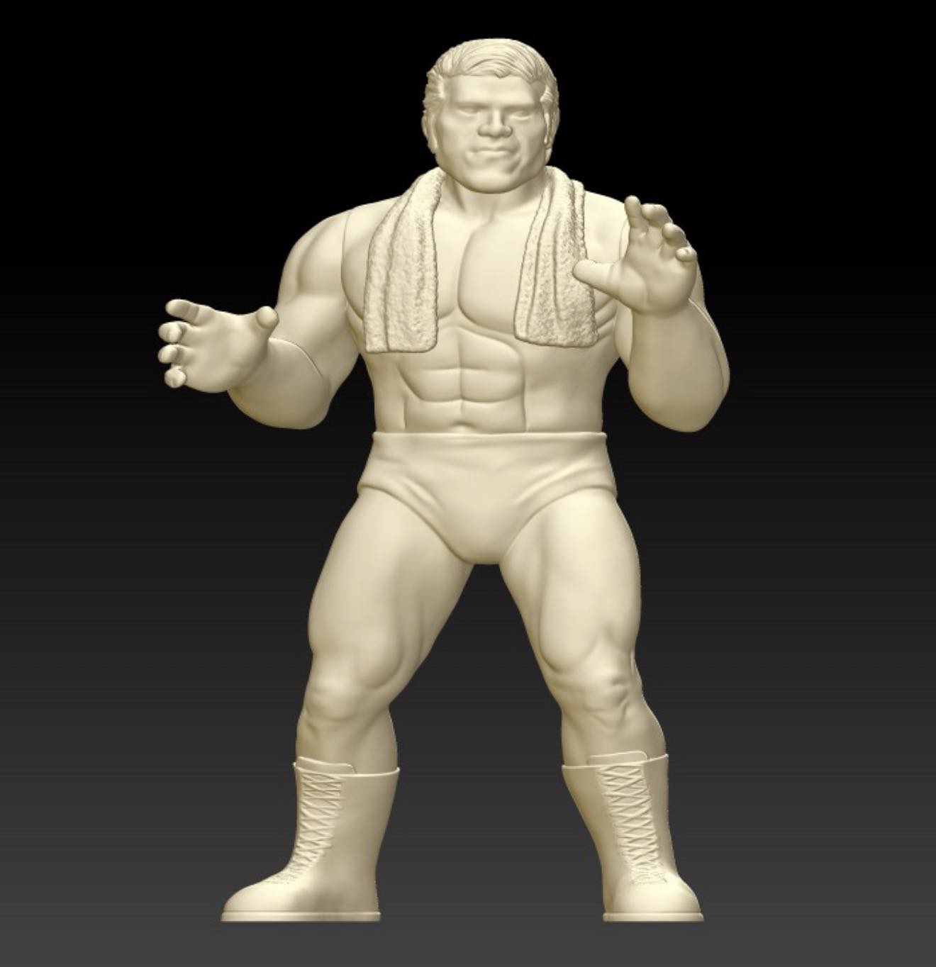 LaToonie Wrestling Wrestlematic Series 4.5" Scale Antonio Inoki