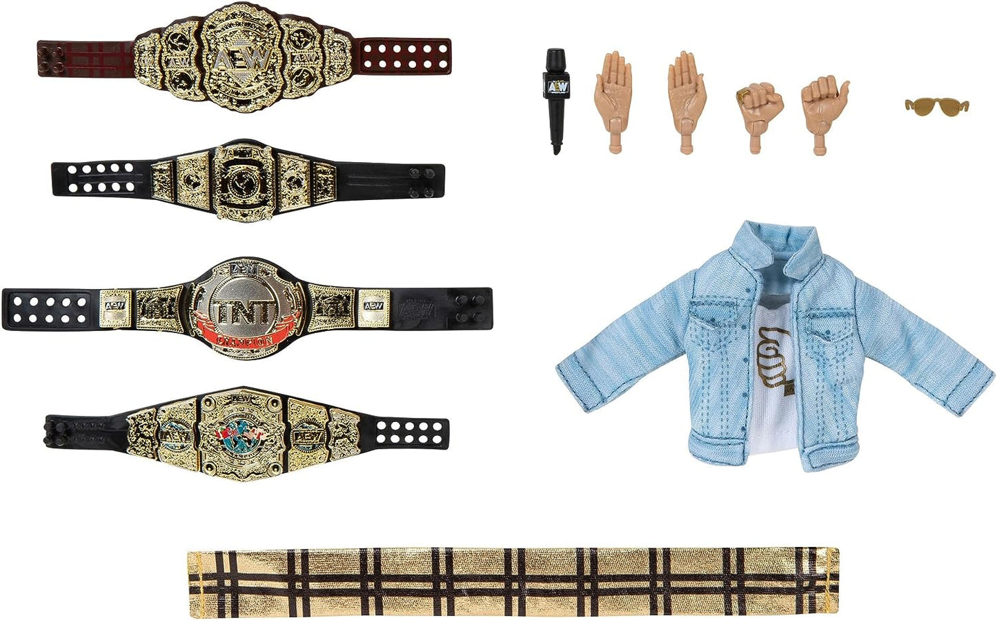 2023 AEW Jazwares Unrivaled Collection Amazon Exclusive Champions 4-Pack: MJF, Orange Cassidy, Thunder Rosa & Wardlow