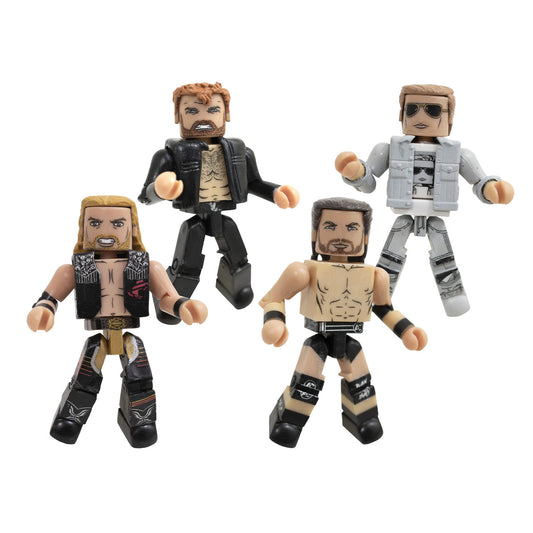 2024 AEW Diamond Select Toys Minimates Series 2 4-Pack: Adam Cole, Hangman Adam Page, Jon Moxley & Orange Cassidy