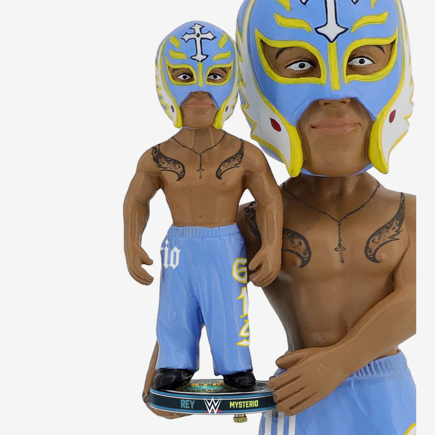 2025 WWE FOCO Bobble Dubblz Bobblehead Rey Mysterio