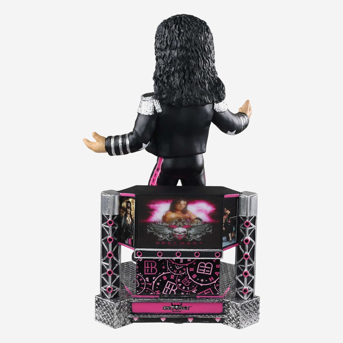 2023 WWE FOCO Bobbleheads Limited Edition Light-Up Stage Bret "Hitman" Hart