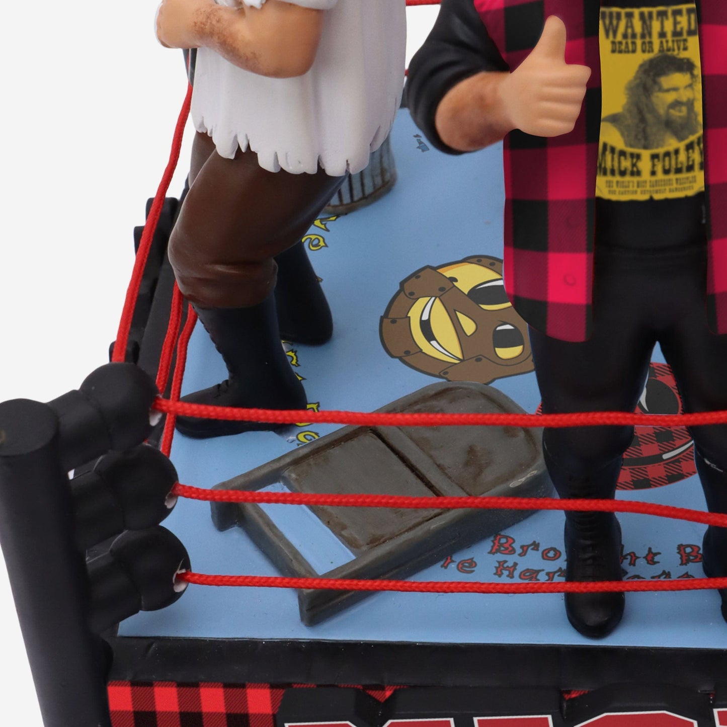 2024 WWE FOCO Bobbleheads Limited Edition Faces of Foley Quad Spinner