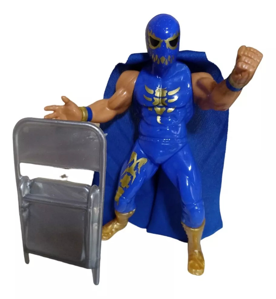 7" Articulated Bootleg/Knockoff Escorpion Dorado Jr. Mexican Arena Figure