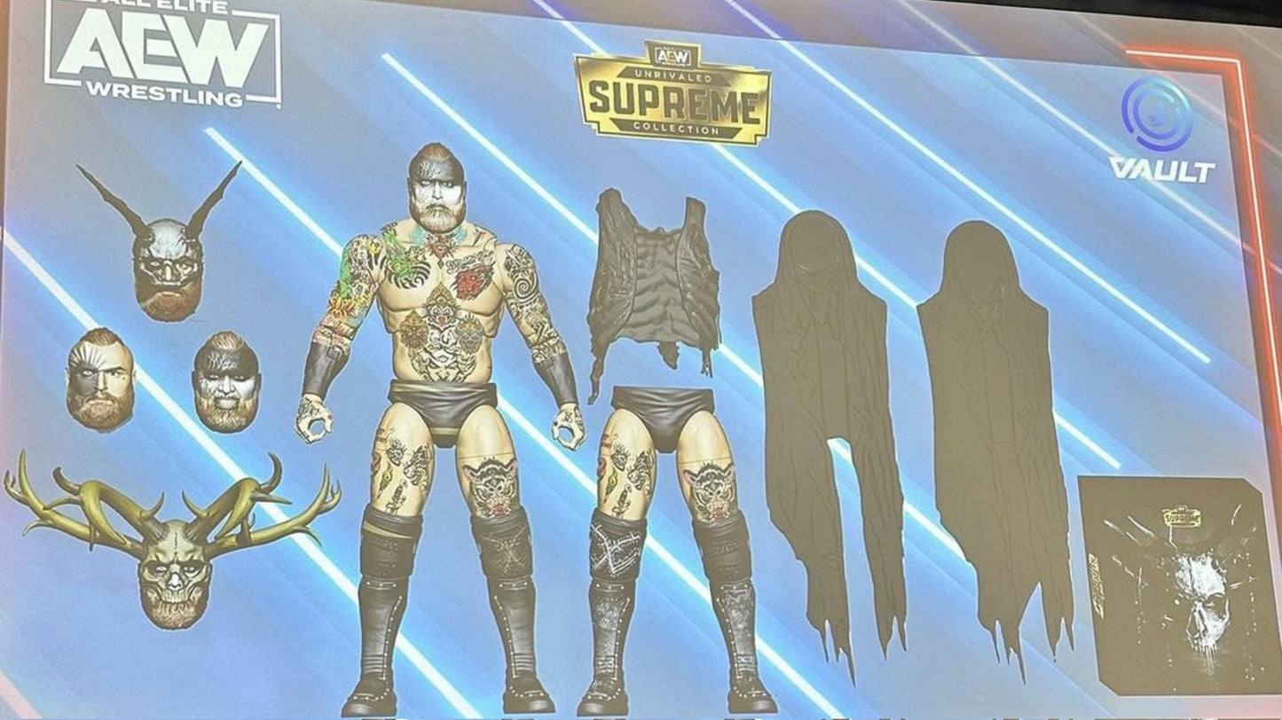 2024 AEW Jazwares Unrivaled Supreme Collection Vault Exclusive Malakai Black