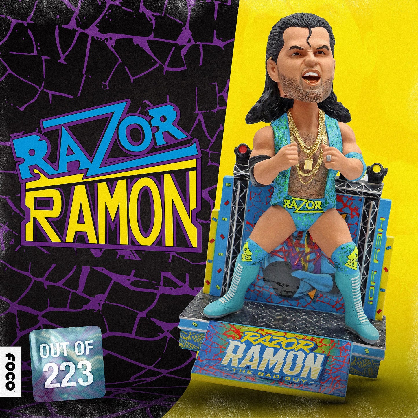 2024 WWE FOCO Bobbleheads Limited Edition Razor Ramon
