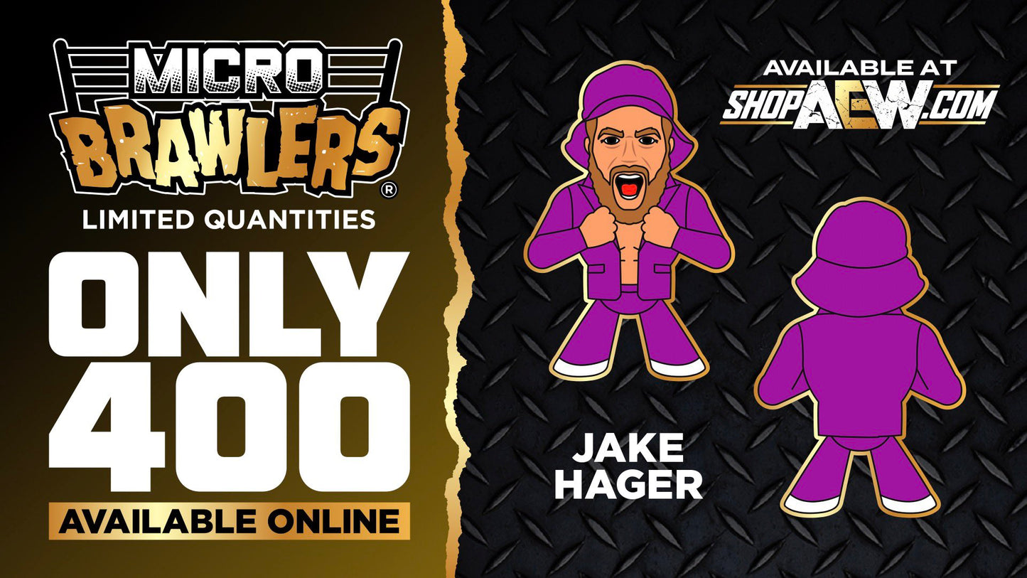 2023 AEW Pro Wrestling Tees Micro Brawlers Limited Edition Jake Hager