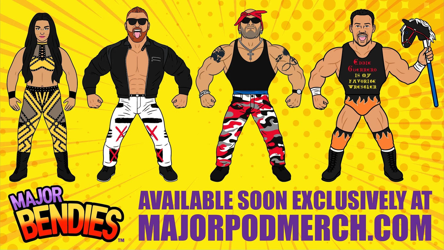 2024 Major Wrestling Figure Podcast Major Bendies Series 5 Konnan
