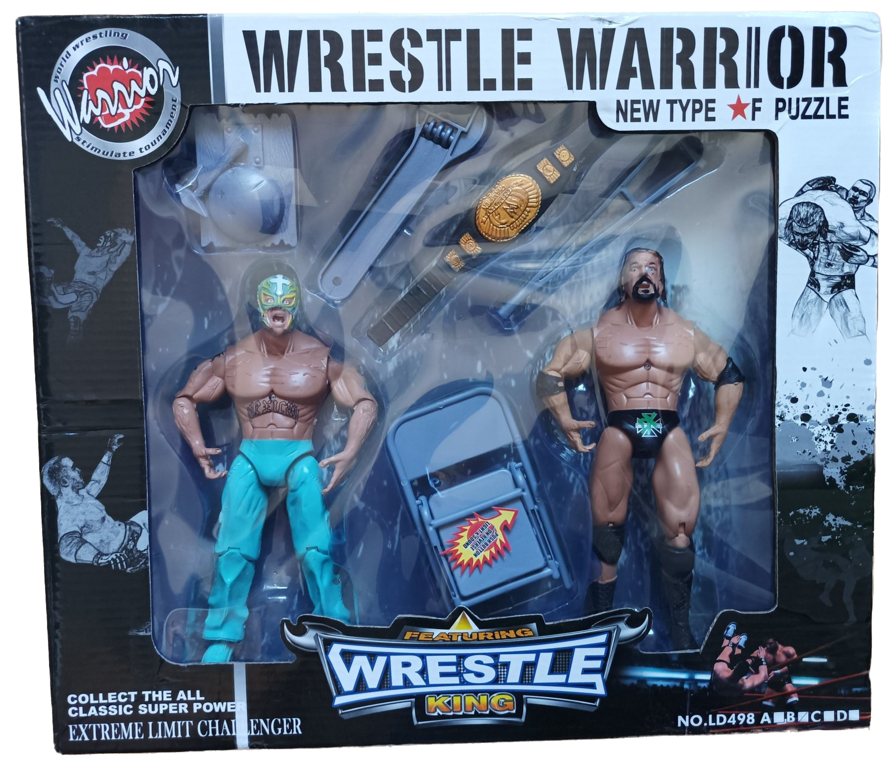 Wrestle Warrior New Type F Puzzle Featuring Wrestle King Bootleg
