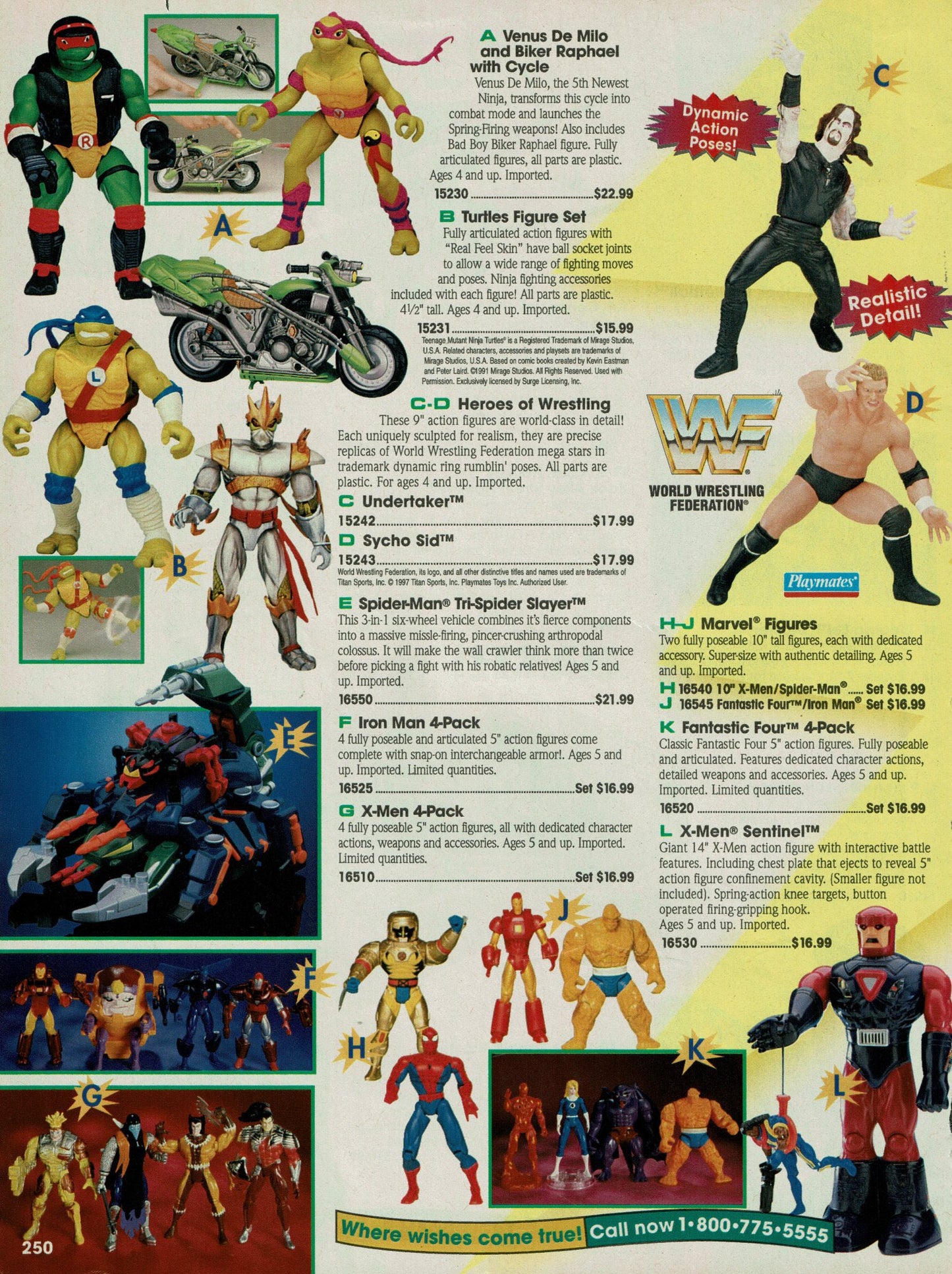 1997 WWF Playmates Toys Heroes of Wrestling The Undertaker