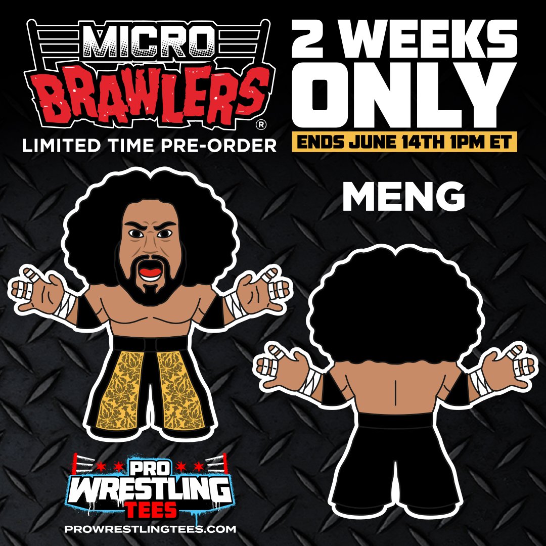 2023 Pro Wrestling Tees Micro Brawlers Limited Edition Meng