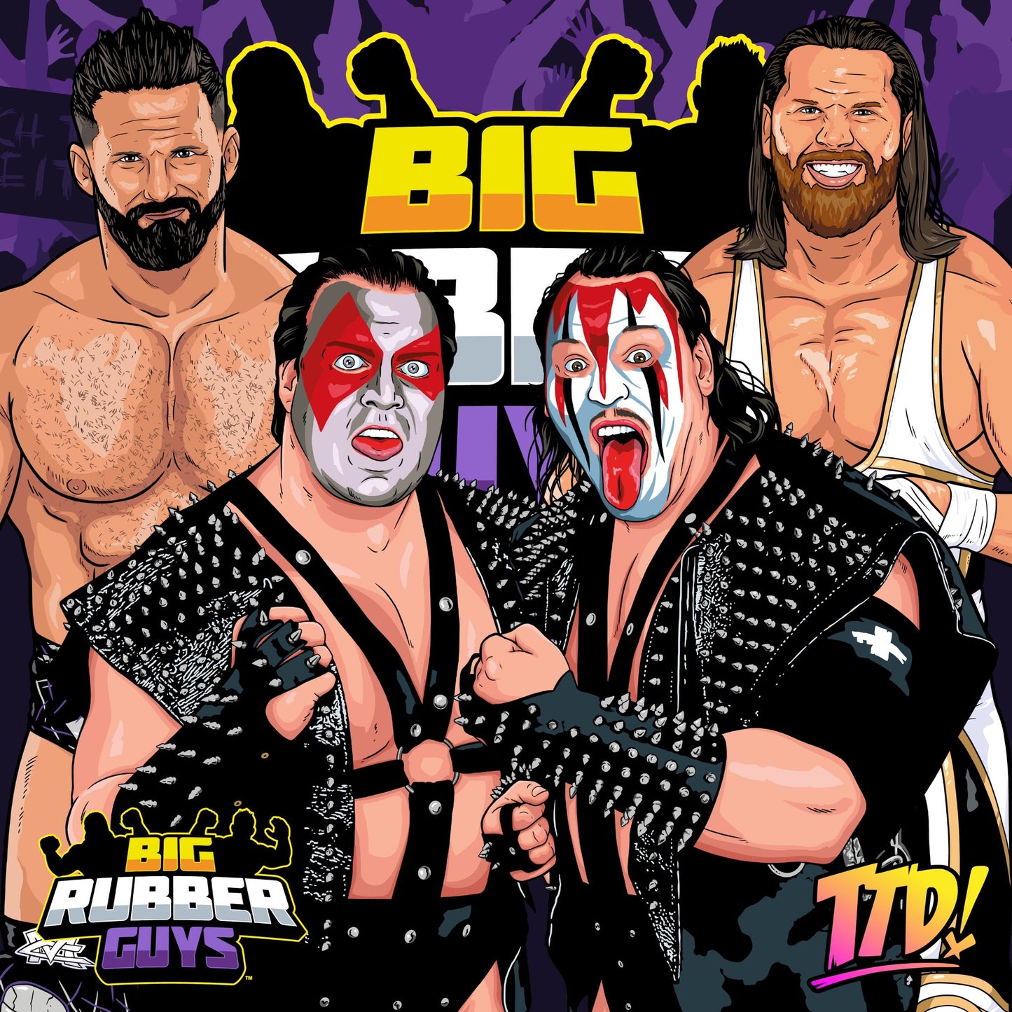 2023 Major Wrestling Figure Podcast Big Rubber Guys Series 2 Demolition Smash