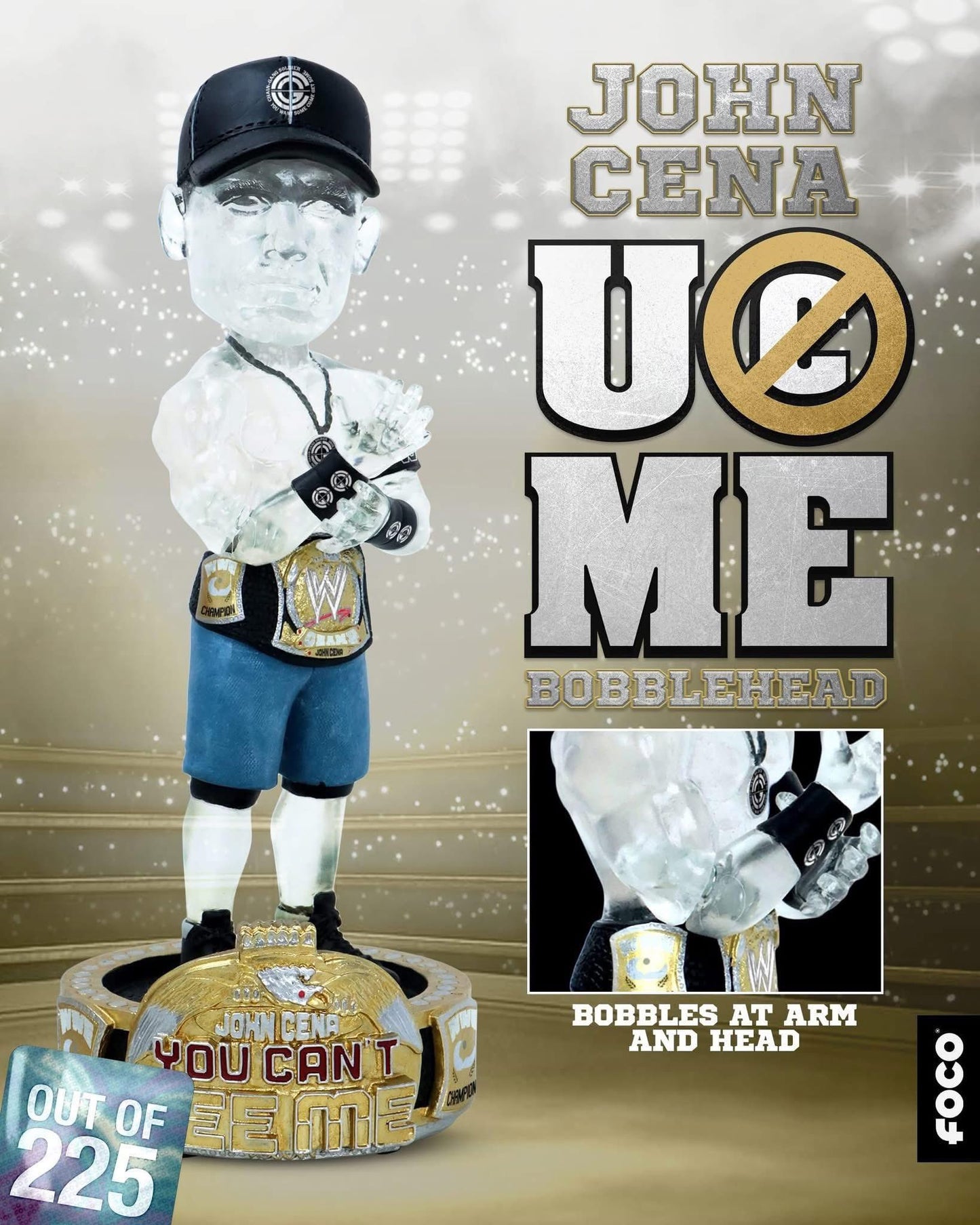 2026 WWE FOCO Bobbleheads Limited Edition "You Can't See Me" John Cena