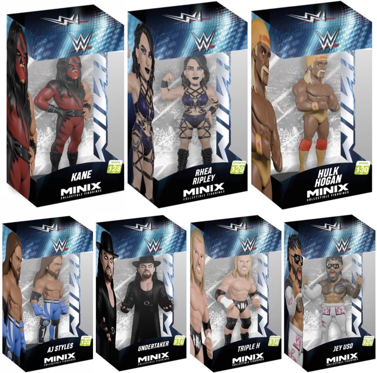 2025 WWE Minix Collectible Figurine Series 2 Sports #130 Hulk Hogan