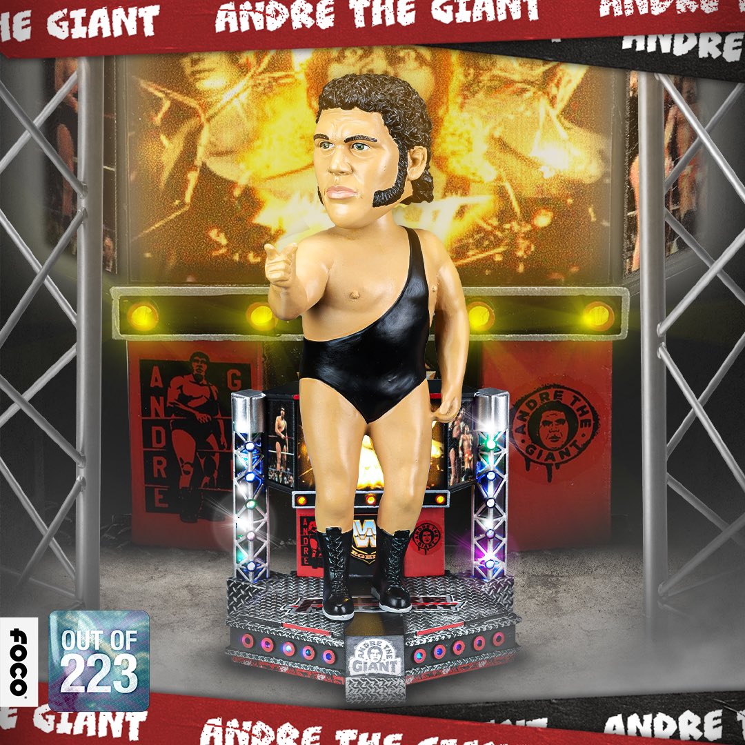 2023 WWE FOCO Bobbleheads Limited Edition Light-Up Stage Andre the Giant