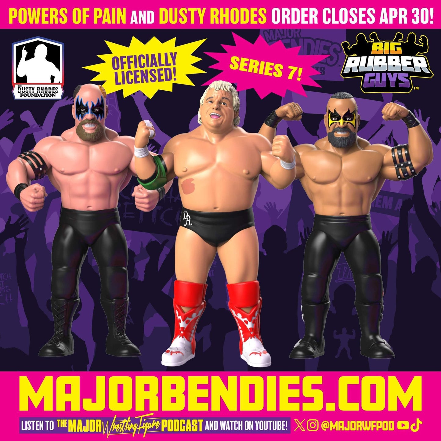 2024 Major Wrestling Figure Podcast Big Rubber Guys Series 7 Powers of Pain Barbarian