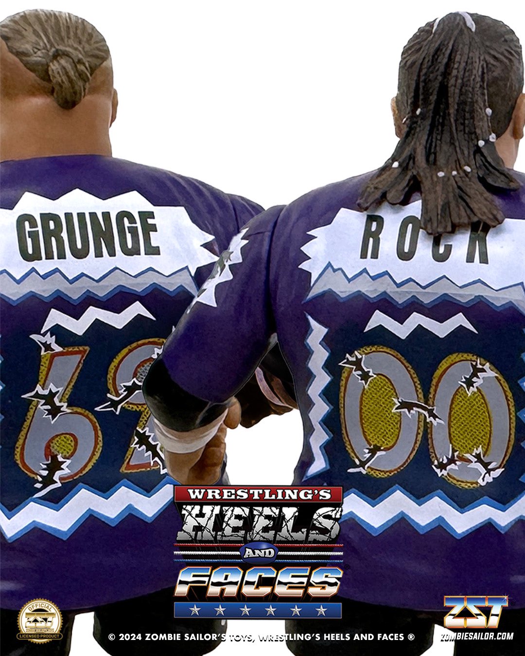 2025 Zombie Sailor's Toys Wrestling's Heels & Faces Public Enemy: Johnny Grunge & Rocco Rock
