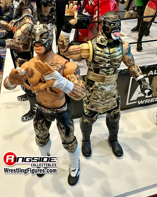 2024 AEW Jazwares Unrivaled Collection Amazon Exclusive Rey Fenix & Penta el Zero Miedo Tag Team Pack