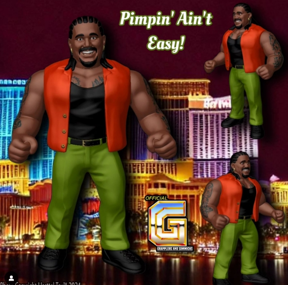 2025 Hasttel Toy Grapplers & Gimmicks Charles Wright Legacy Collection Godfather