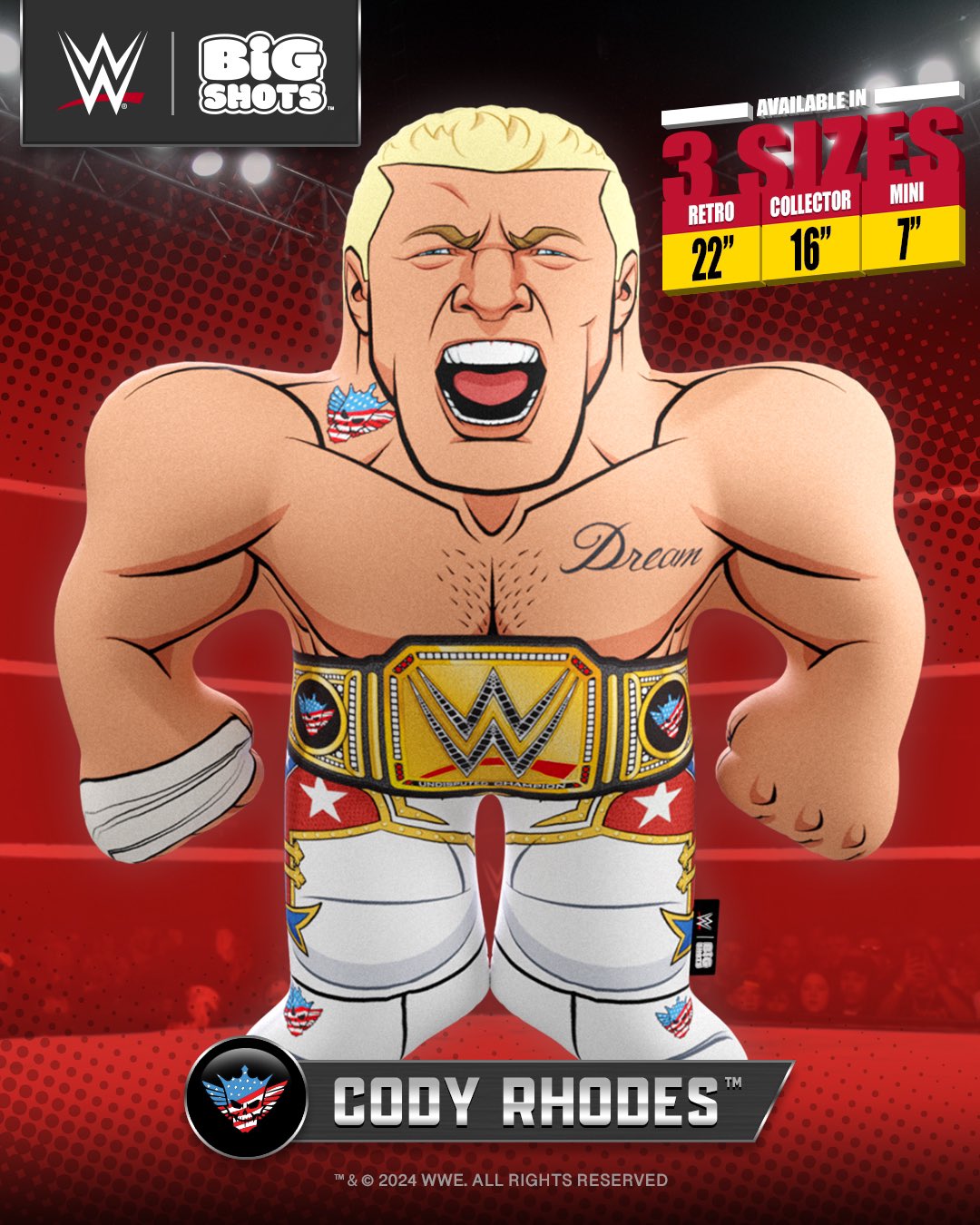 2024 WWE Big Shots "The American Nightmare" Cody Rhodes